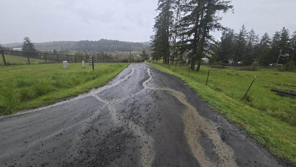 Improper drainage causing water pooling near home in Lebanon Oregon